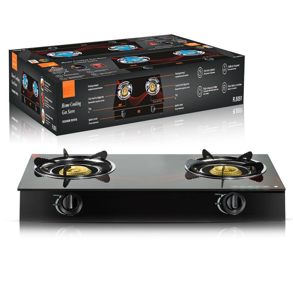 Fornello a gas da cucina per la casa Desktop Utensili da cucina da cucina Fornello a gas doppio semplice