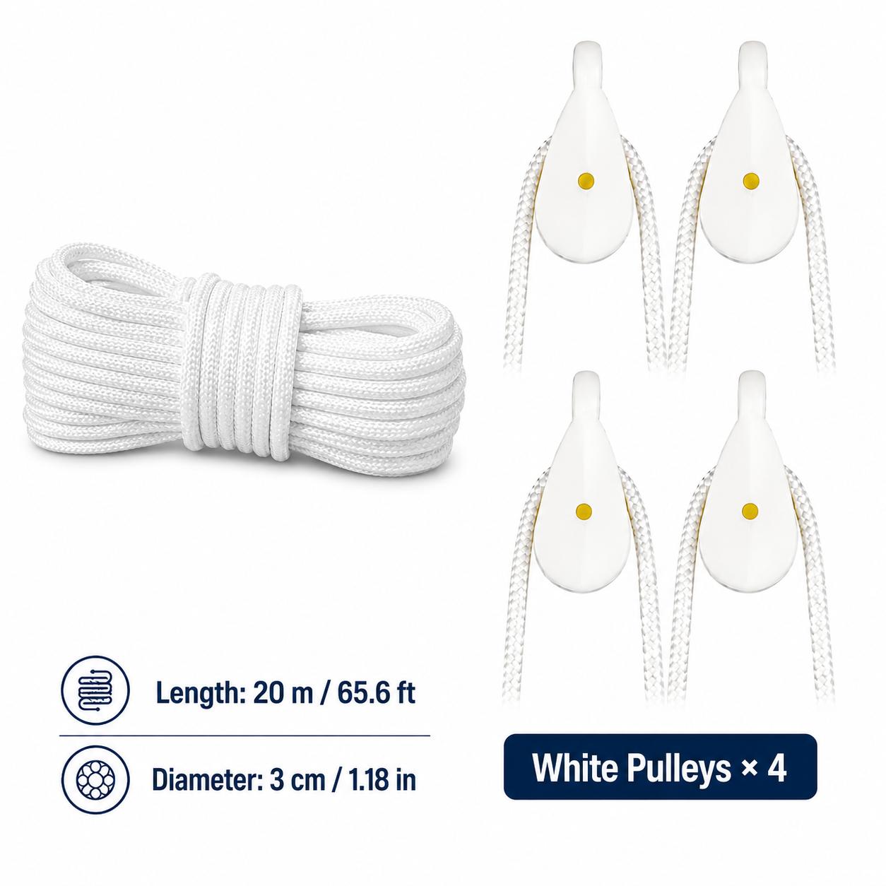 Sunbathing Rope Nylon Ropes Handmade Multi-layer Woven Truck Tying Rope Wear Resistant and Sun Resistant Polyester Binding Ropes