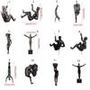 Unique Climbing Man Wall Sculptures European Style Abstract Character Pendant  Home Decor