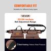 Tool Belt, 19 Pockets, Adjusts from 32 Inches To 54 Inches, Polyester Heavy Duty Tool Pouch Bag, Detachable Tool Bag for Electrician, Carpenter,