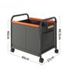 Toy Storage Basket with Four-wheels Sundries Storage Box Bedside Rack Large Capacity Trolley for Bedroom University Dormitory