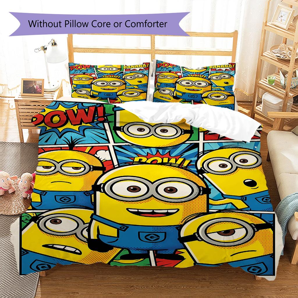 The Minions Soft Comfortable Duvet Cover, Children's Bedding Set Gift, Extra Large Size, Various Sizes Available LXR69