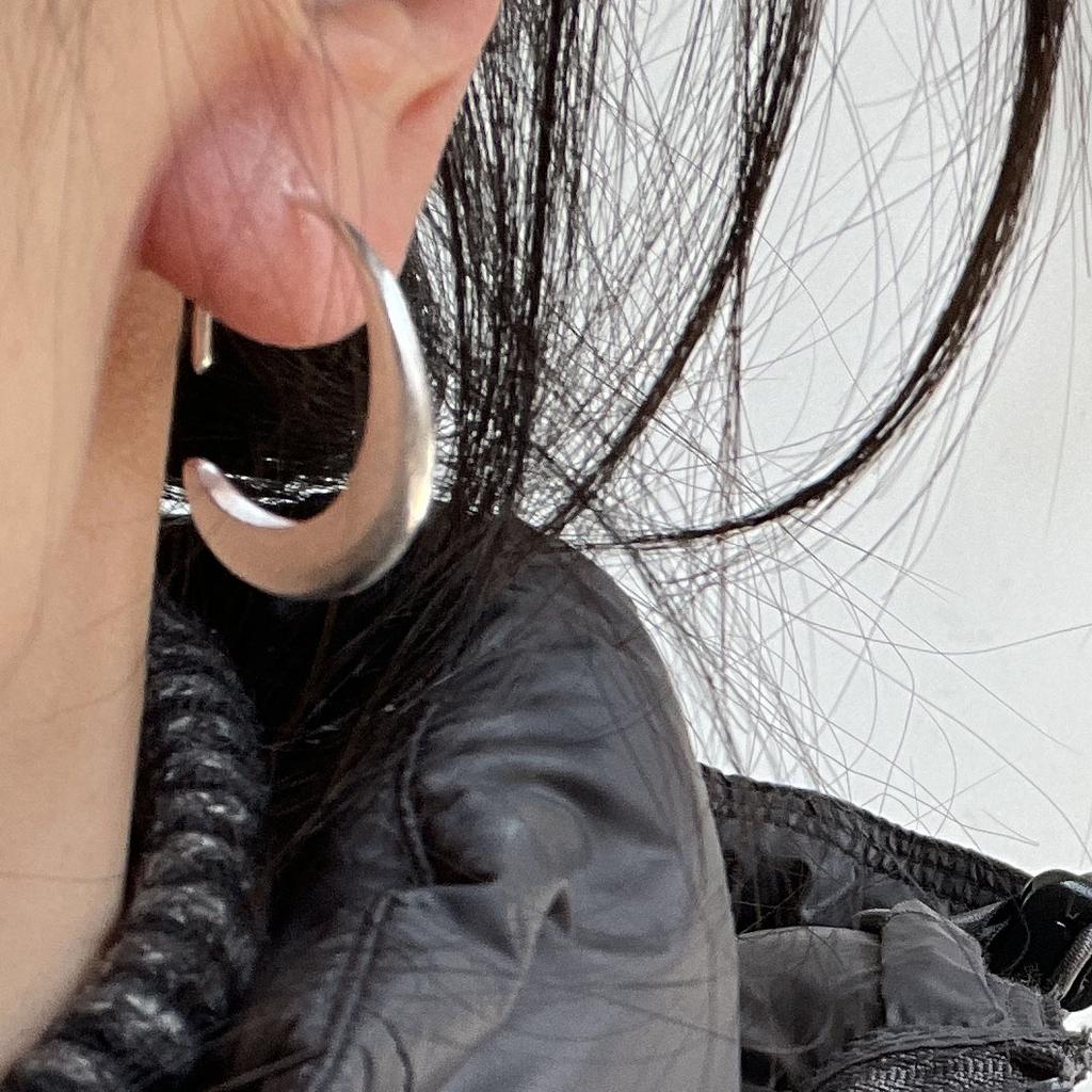 Xiaomi 925 Sterling Silver Earrings For Women Trendy Simple Open Round Earring Jewelry Prevent Allergy Party Christmas Accessories