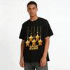2026 New Year Shiny Gold Star Pendant Trendy Top Pure cotton T-shirt
