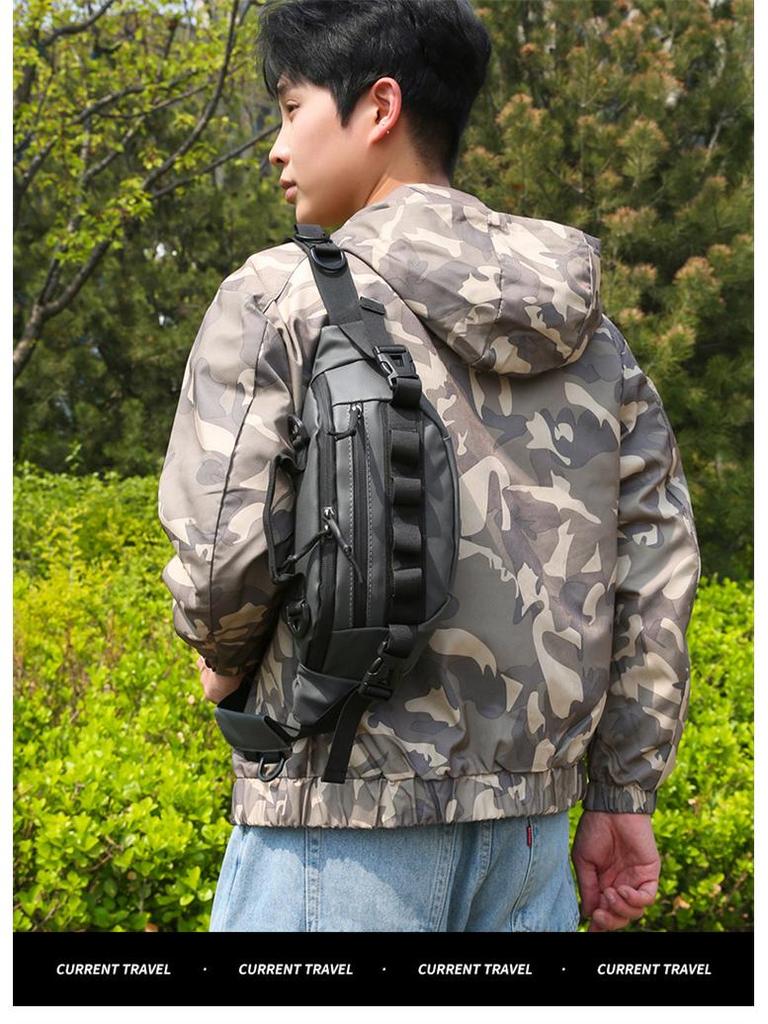 Men's Multi-Functional Outdoor Hiking Chest and Waist Bag - Fitness Sports Crossbody