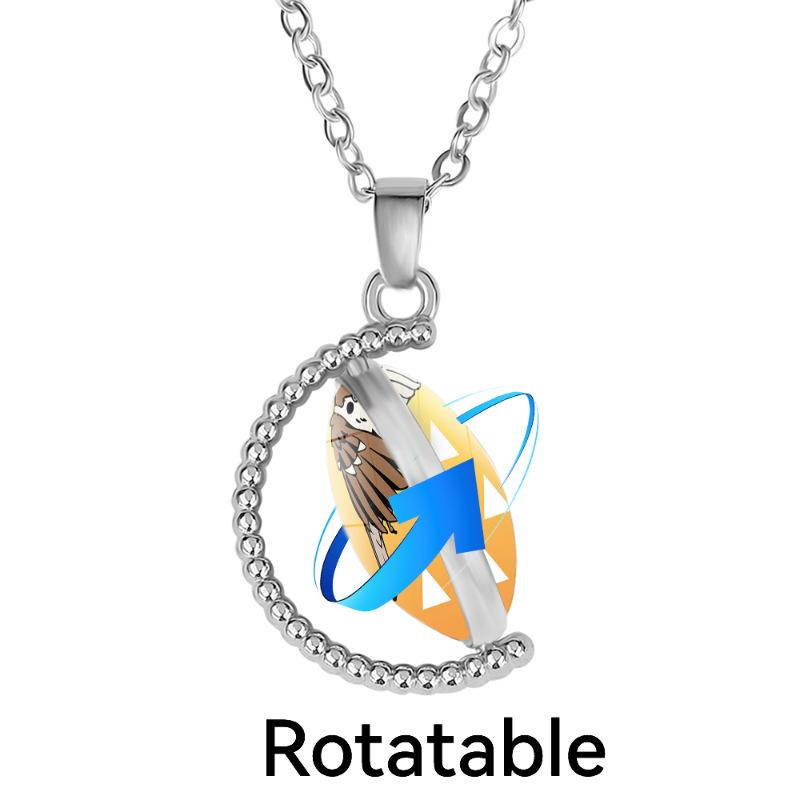 Demon Dualsided Unique Slayer Pendant Necklace For Enthusiasts Anime