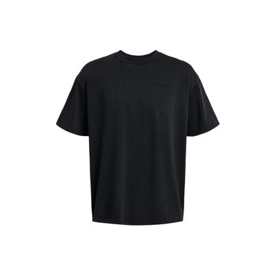 Letter Print Loose Fit Training Sports Crew Neck Short Sleeve T-Shirt Men Tops Black 1385573-001