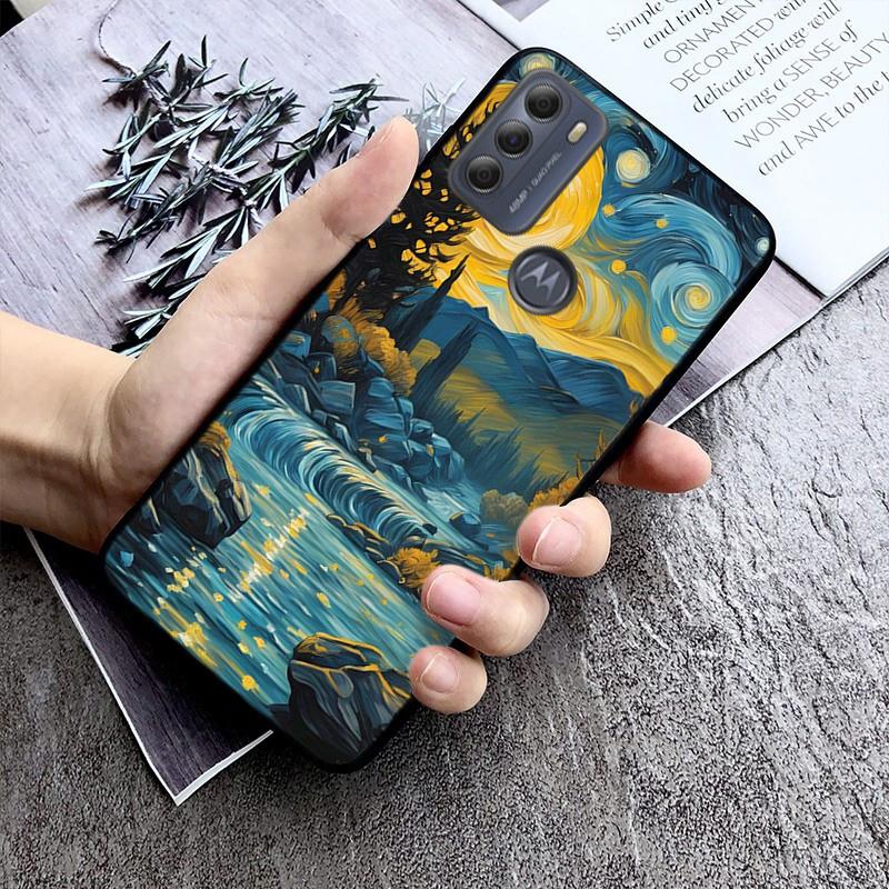 Aesthetic Night Starry Sky Phone Case For Moto G84 G22 G32 G42 G52 G62 G53 G72 G60 G60S G100 G10 G20 G30 G13 G50 G 5G G Pure