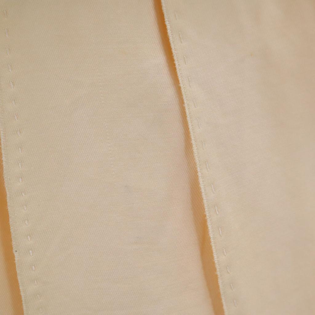 LOUIS VUITTON French silk blend Mimole length Pleated skirt 34 Ivory Women Used