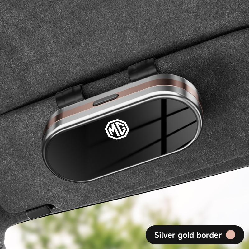 Car Visor Glasses Box Sunglasses Holder Auto Organizer For MG ZS MG4 MG5 MG7 MG3 MG6 HS Cyberster Hector Gloster ZX GS ES5 ZST wue1