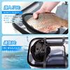 FISHING PATH Fishing Bucket, Transparent [See Fish At a Glance], 45cm, with Spring Cover, Pump Holder, Non-Slip Bottom, Shoulder Strap, Foldable
