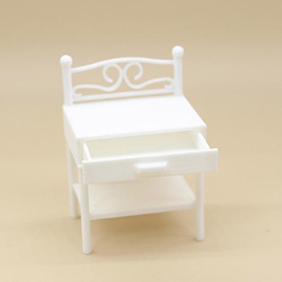Doll House Nightstand 1/12 Scale Realistic Iron Dollhouse Furniture Imaginative Play Hobbyist Dollhouse Accessory