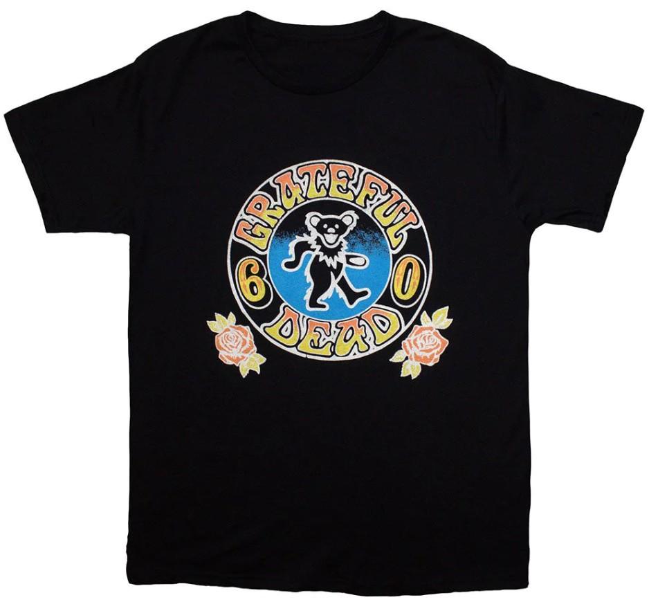 Grate*ful Dead Bear Roses - Black T-Shirt Unisex Size S-5XL Unisex T-Shirt XL