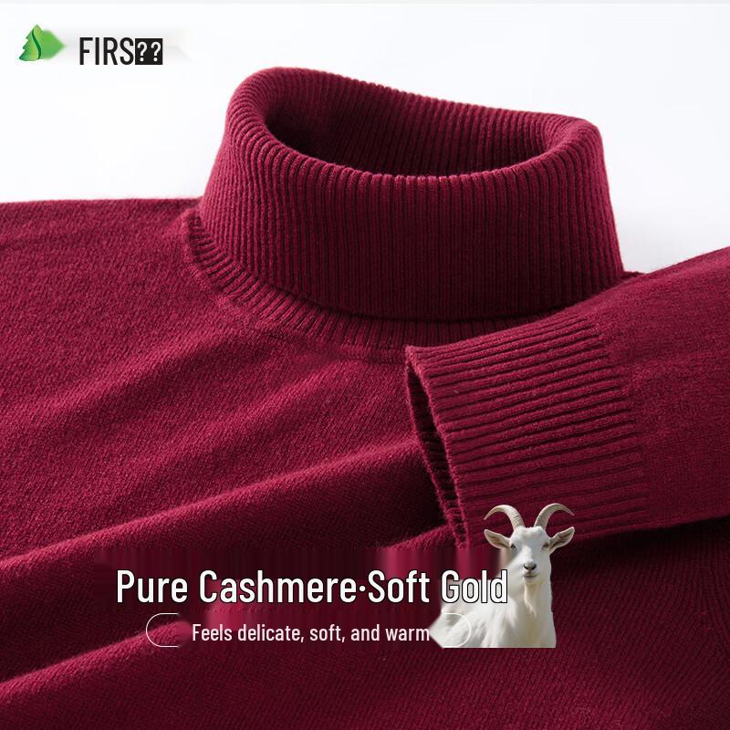 Men's Pure Cashmere Turtleneck Sweater