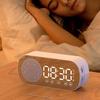 Réveil Numérique Double Alarme Haut-parleur Bluetooth Sans Fil Horloge Bluetooth Utilisation Extérieure