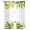 Lemon Tree Branches Flowers Chiffon Sheer Curtains For Living Room Bedroom Decoration Window Tulle Curtains Drapes
