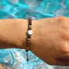 Virgin Mary Beaded Bracelets for Men Boys,Waterproof Stainless Steel Round Charms Wristband,Religious Prayer Jewelry Gift