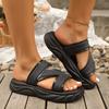 Women's 5cm High-heeled Sandals New Summer Thick-soled High Platform Shoes for Outer Wear Casual Fashion INS Style Slippers