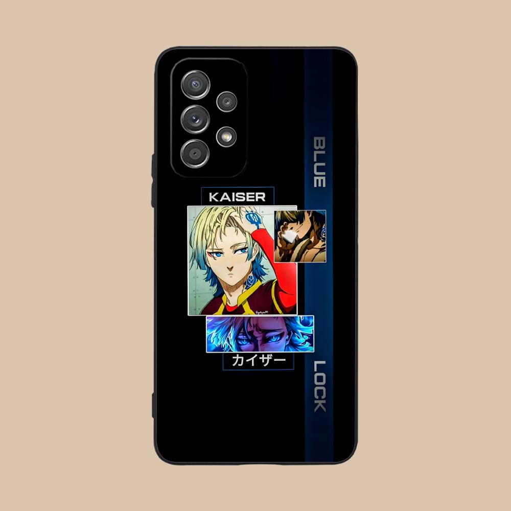 Blue Lock Michael Kaiser Phone Case for Samsung Galaxy A73 72 71 70 56 55 54 53 52 36 35 34 23 16 15 5G Colour Printing Cover