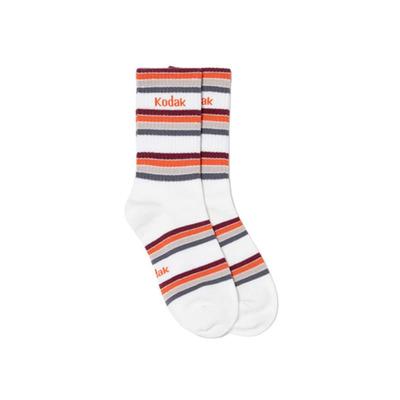 Kodak Apparel Striped Socks ORANGE
