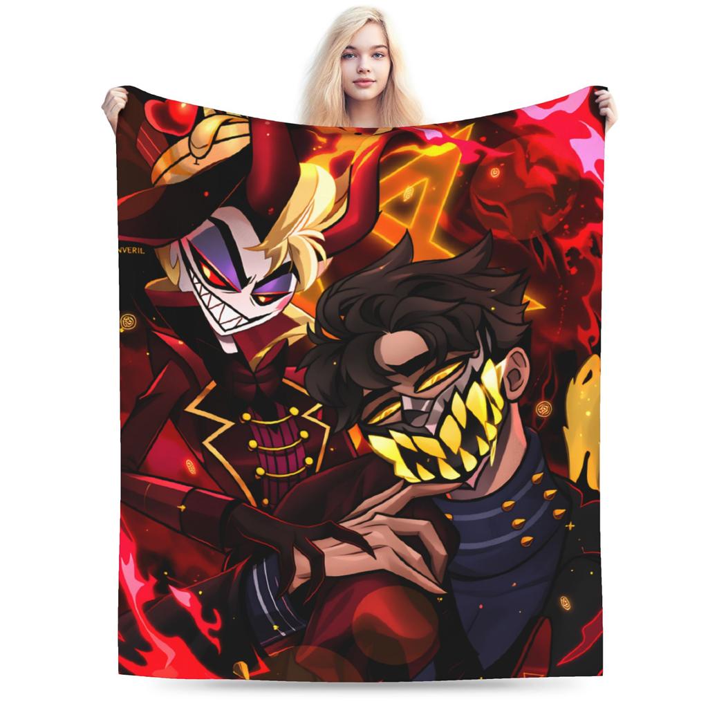 Relax Alastor Vox Blankets Quality Soft Warm Hazbines Hoteles Bedding Throws Autumn Students Couch Chair Fashion Bedspread