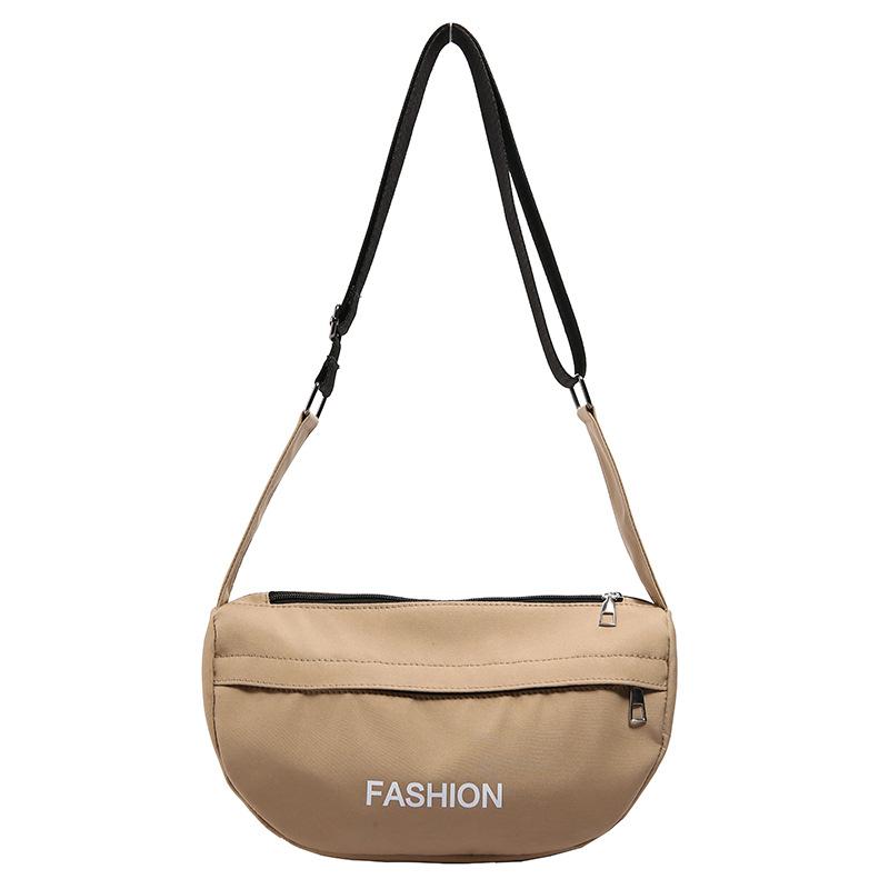 Korean Version of Fashionable and Simple Nylon Dumpling Bag Women's New Large-capacity Lightweight Messenger Bag Handbag Women
