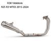 Motorcycle Exhaust Pipe Modification for R25 MT03 R3 - Arrow Brand Front and Tail Sections