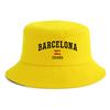 Cappello a secchiello unisex con stampa bandiera Barcellona Espaa Reversibile Retro Pescatore Cappellino unisex Disponibile in più colori retrò Protezione solare da esterno