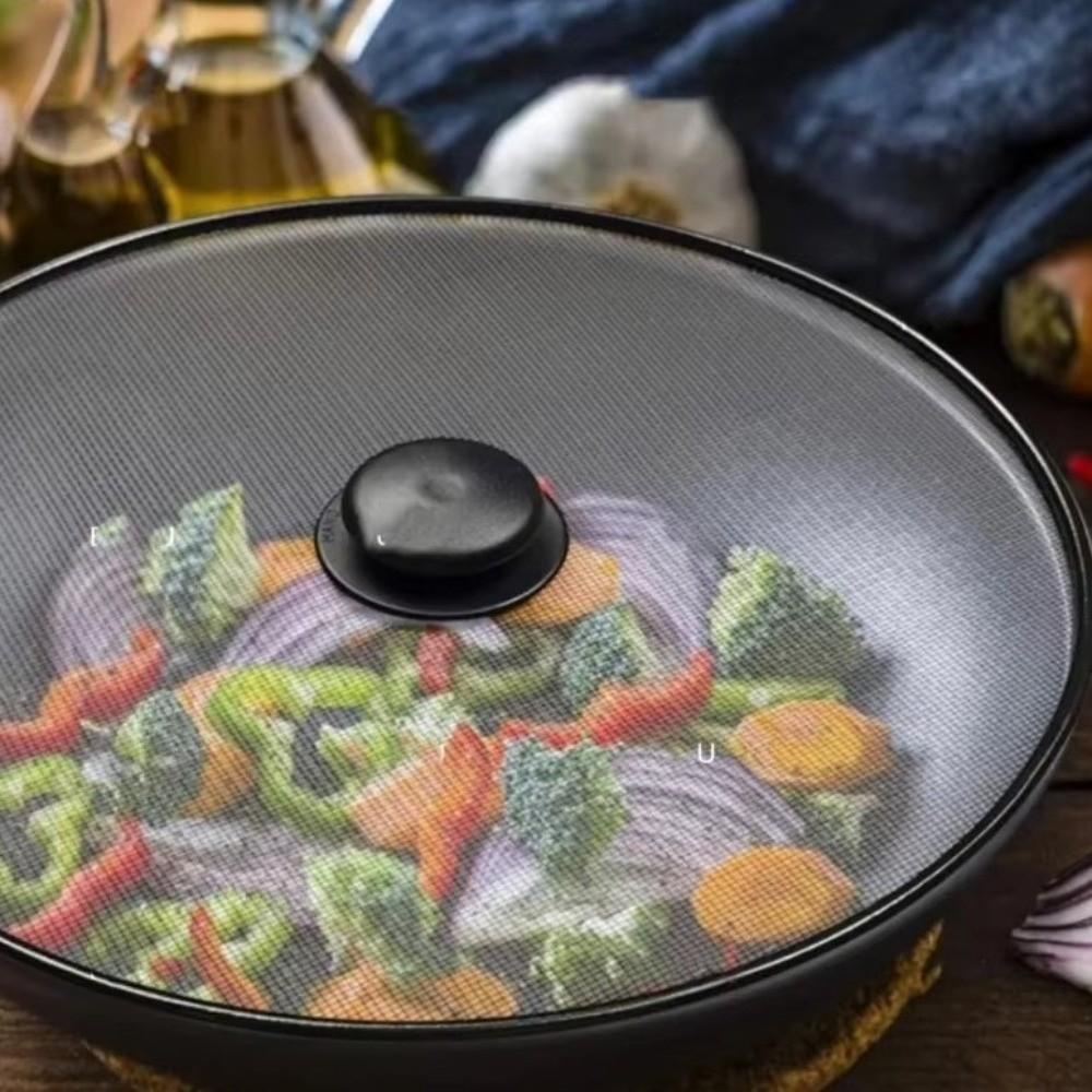 Spritzschutz-Sieb Feines Netz Anti-Fett-Deckel Spritzschutz Abdeckung Lebensmittelzubereitung