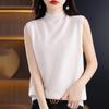 Cross-Border Sleeveless Half-High Collar Women's Slim Knit Camisole - Summer Style Pullover