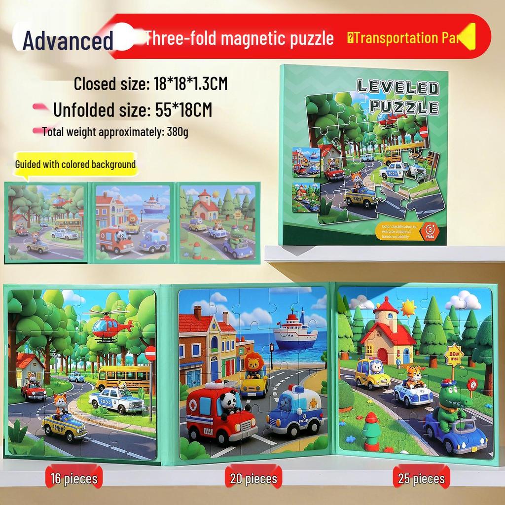 Underwater World Magnetic Puzzle Book for Kids Aged 3-6: Educational Toy for Boys & Girls