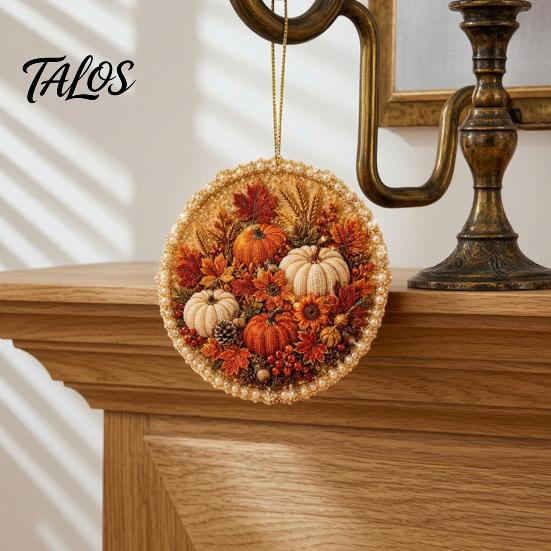Decorative Wall Accents for Home Four Seasons Holiday Pearl Art Hanging Ornaments, Christmas Spring Summer Fall Beaded Anniversary Keepsake Ornaments
