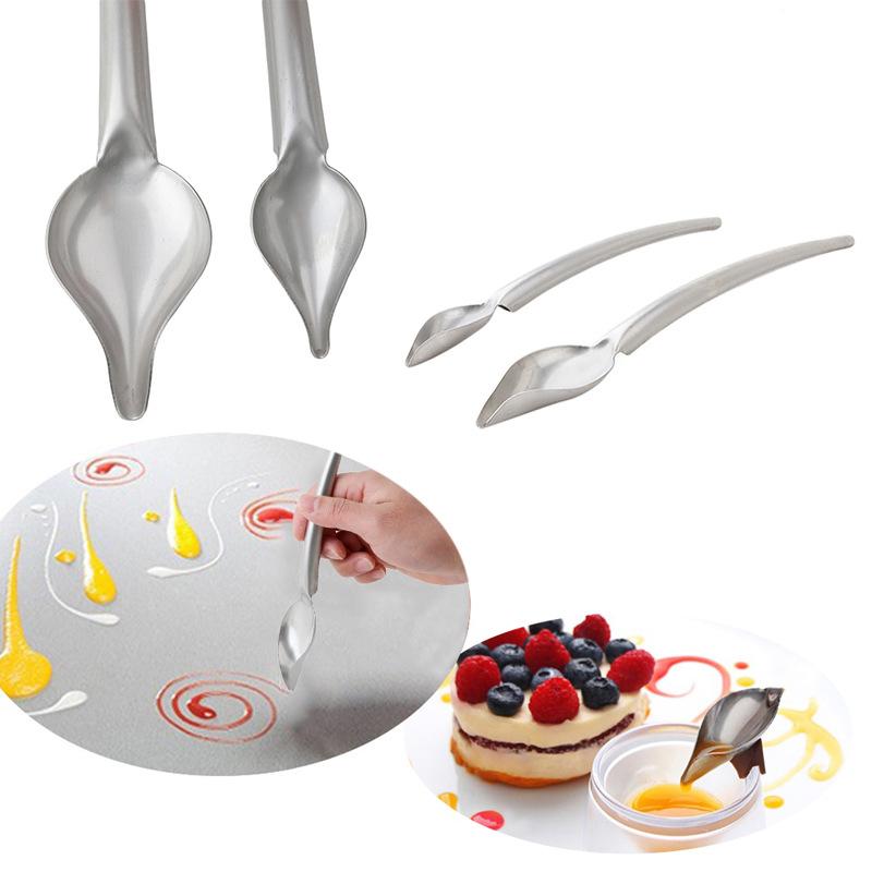 Deko-Schokoladenlöffel, Lebensmittel-Schreibstift, Schokoladen-Dekorationswerkzeuge, Kuchenform, Sahnebecher, Keks-Zuckerguss-Spritztüllen
