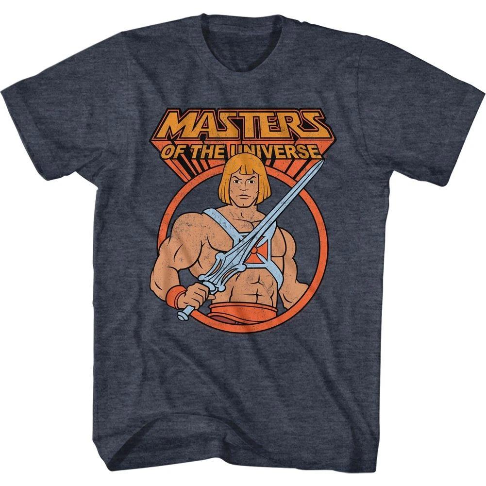 Masters Of The Universe - He-Man In Circle - Short Sleeve - Heather -  - T- 140