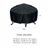 Patio Round Fire Cover Protection Dust Protector Grill BBQ Cover Outdoor UK