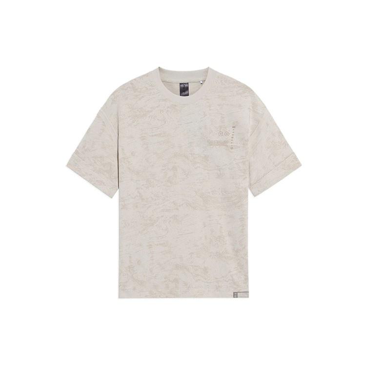 Li-Ning x Jackie Chan Kung Fu Graphic T-shirt  Pearl White  Men s AHSS209-2 L