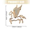Stylish Brooch Multifunctional Accessory Flying Horse Badge Animal Brooch Perfect for Fashion Enthusiasts Present