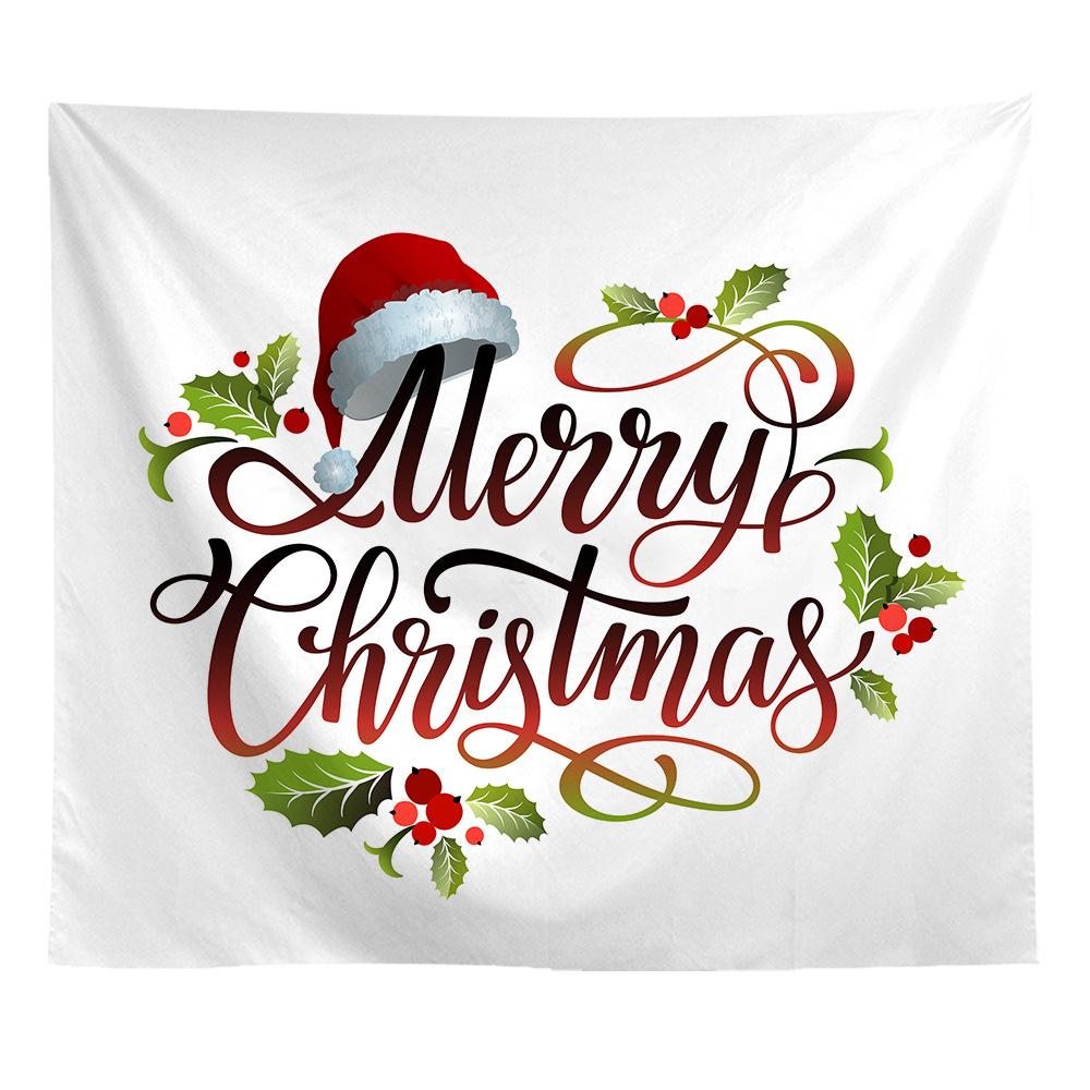 Europäische und amerikanische Weihnachten gedruckt Wandteppich Teppich Malerei Hintergrund Malerei hängenden Stoff
