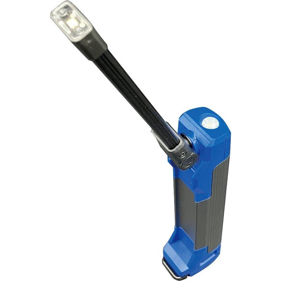 SIGNET 96118 4-Way Rechargeable LED Work Light, Folding Inspection Light with Type-C USB, Magnet, Clip, Hook, and Expandable Vise Clamp