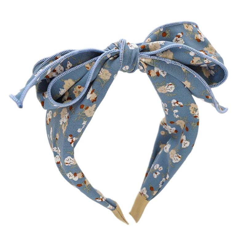 

Elegant Bows Hair Accessory Stylish Flower Headbands Floral Hairpieces For Everyday Wear Parties And Weddings синій