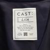 CAST:LISA wool blend check Long coat S Brown Women Used