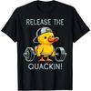 Humour Text Tee Shirts Funny Duck Fitness Printed Tshirt Summer Gym Sport Fashion Casual Loose Top Print Cotton Clothing Unisex