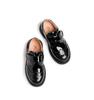 Boys' Black Leather Shoes Soft Sole, Korean-Style, for Spring/Autumn 2025 School Performance.