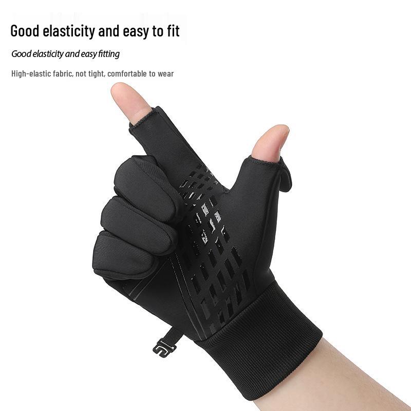 Unisex Windproof Touchscreen Cycling Gloves - Warm, Non-slip, Water-Repellent for Autumn/Winter