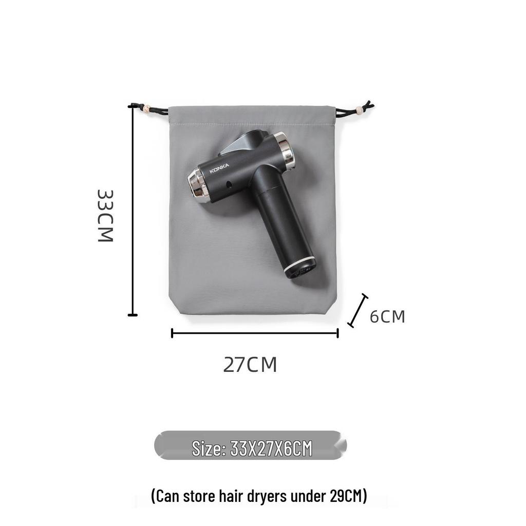 Large Waterproof Nylon Travel Bag for Hair Dryer, Underwear, and More