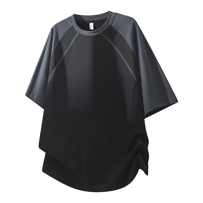 Men's Loose Fit Quick-Dry Color Block Cool-Touch Sports Tee