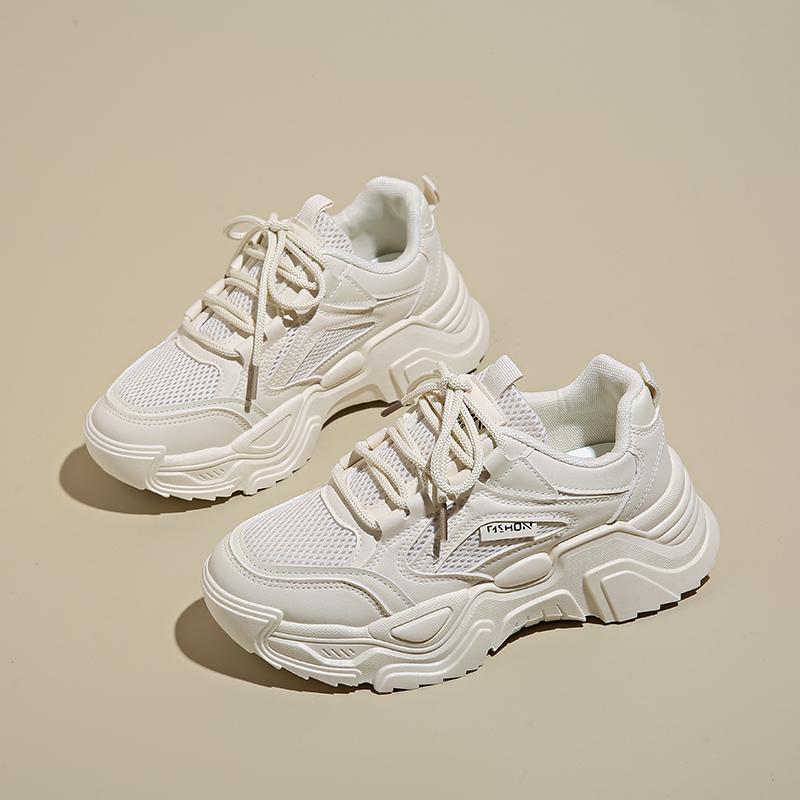 Fashion 2025 New Women New Fashion Platform Sport Shoes Women Summer  Casual Chunky Sneakers Women Mesh  Platform Shoes