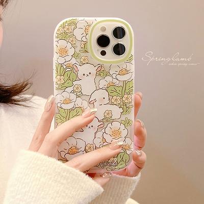 Blume 15 für Apple Handyhülle 17 für IPhone16 Transparent Weiß 11 Weiche Hülle X Niedlich 14pro Mädchen 8p/13