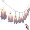 LED Ghost String Lights Halloween Decorations Glowing Ghost Ornaments for Spooky Atmosphere Party Scene Setup
