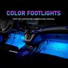 24LED Car Interior Ambient Foot Strip Light Kit Backlight 5V USB Auto Decorative Atmosphere Neon Lamp Vehicle Accessories